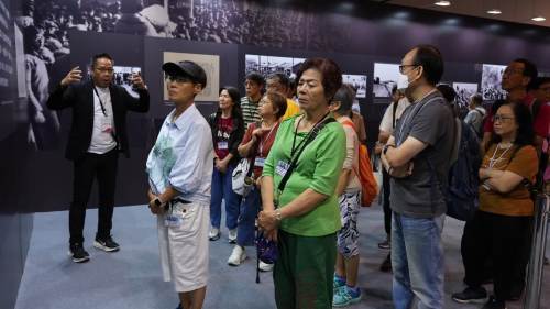 圖集｜廣大市民及社會團體參觀抗戰勝利80周年大型巡展