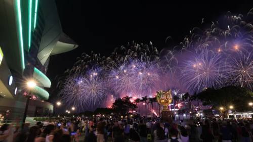 高清大圖來啦！國慶煙花匯演閃耀維港