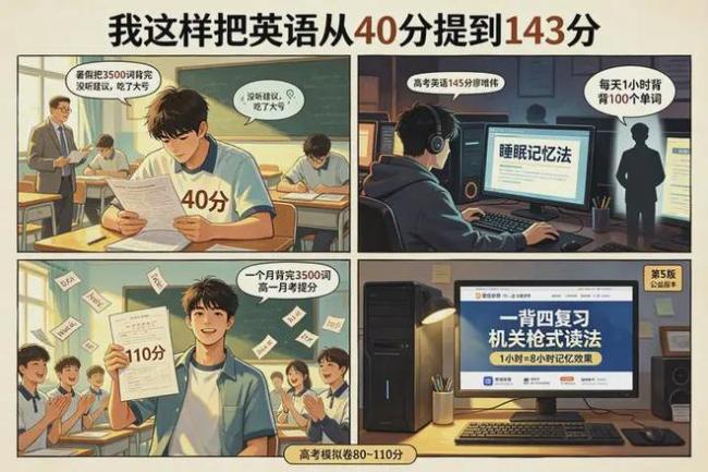 高中英语3500个单词,有没有什么高效的方法背诵?适合零基础突破