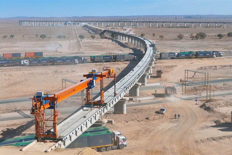 图为现场照片。中国铁建大桥局供图